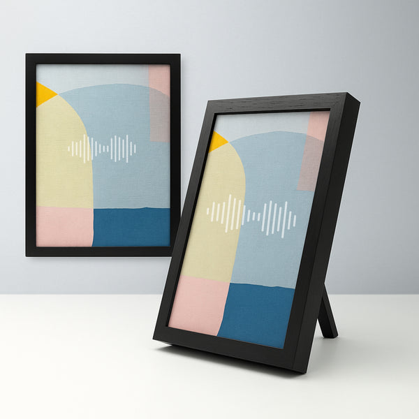 <strong>Doubles as interior design.</strong> Stands upright, hangs on walls, and fits beautifully into any modern room.